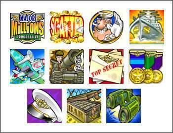 Major Millions Slot Symbole